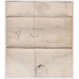 Great Britain 1801 Postal History - E.L. Dated March 16 1801-posted to Royston-manuscript 8 sing