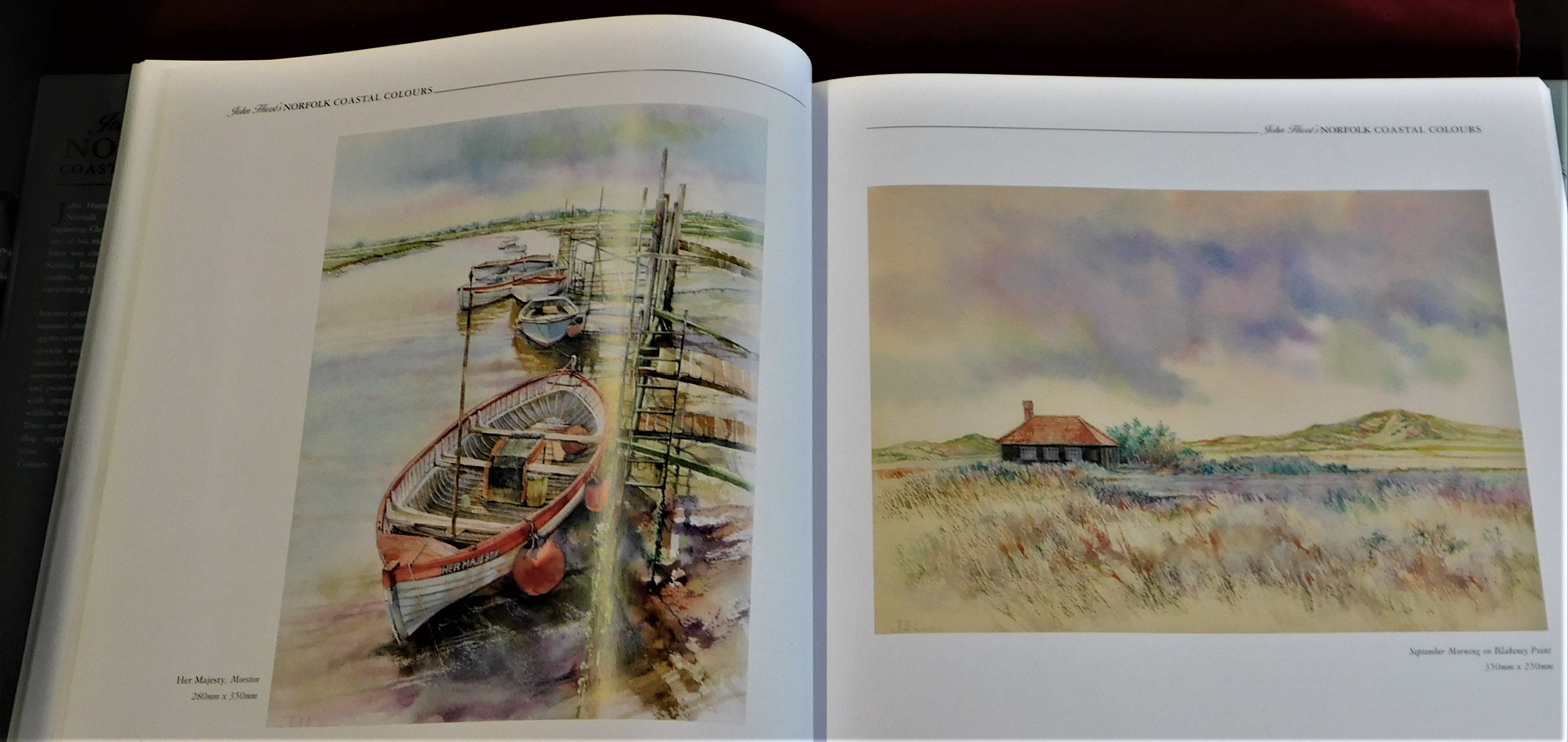 Book-Hurst - John - Norfolk Coastal Colours beautifully illustrated signed by John Hurst (in - Image 2 of 4