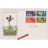 1964 - Botanical Set on GPO FDC cancelled 'CANCELLED', scarce. Ex Robert Auty GB Errors Collection