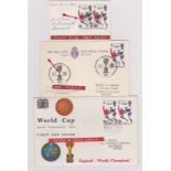1966-World Cup Winners Pre-Release FDI card (30 July) Pre-Release FDC (16 Aug), (2 days early) and