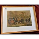 Framed Photo of a Horse and carriage 'York Royal Mail', good condition. Buyer collects
