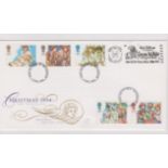 1994 (1 Nov) - Christmas Set on Royal Mail FDC, Nottingham FDI, Walt Disney's Snow White and the