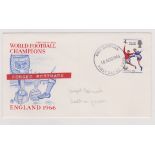 1966 - England Winners 4d,on 18 August FDC, with forged Diss, Norfolk FDI. Ex Robert Auty GB