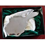 Hand Held Double sided Dressing Table Mirror - Bevelled edge - good condition Boxed