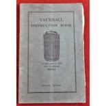 1920s Vauxhall Instruction Booklet for '12 H.P. and 14 H.P. Six Cylinder Models.' Second Edition,
