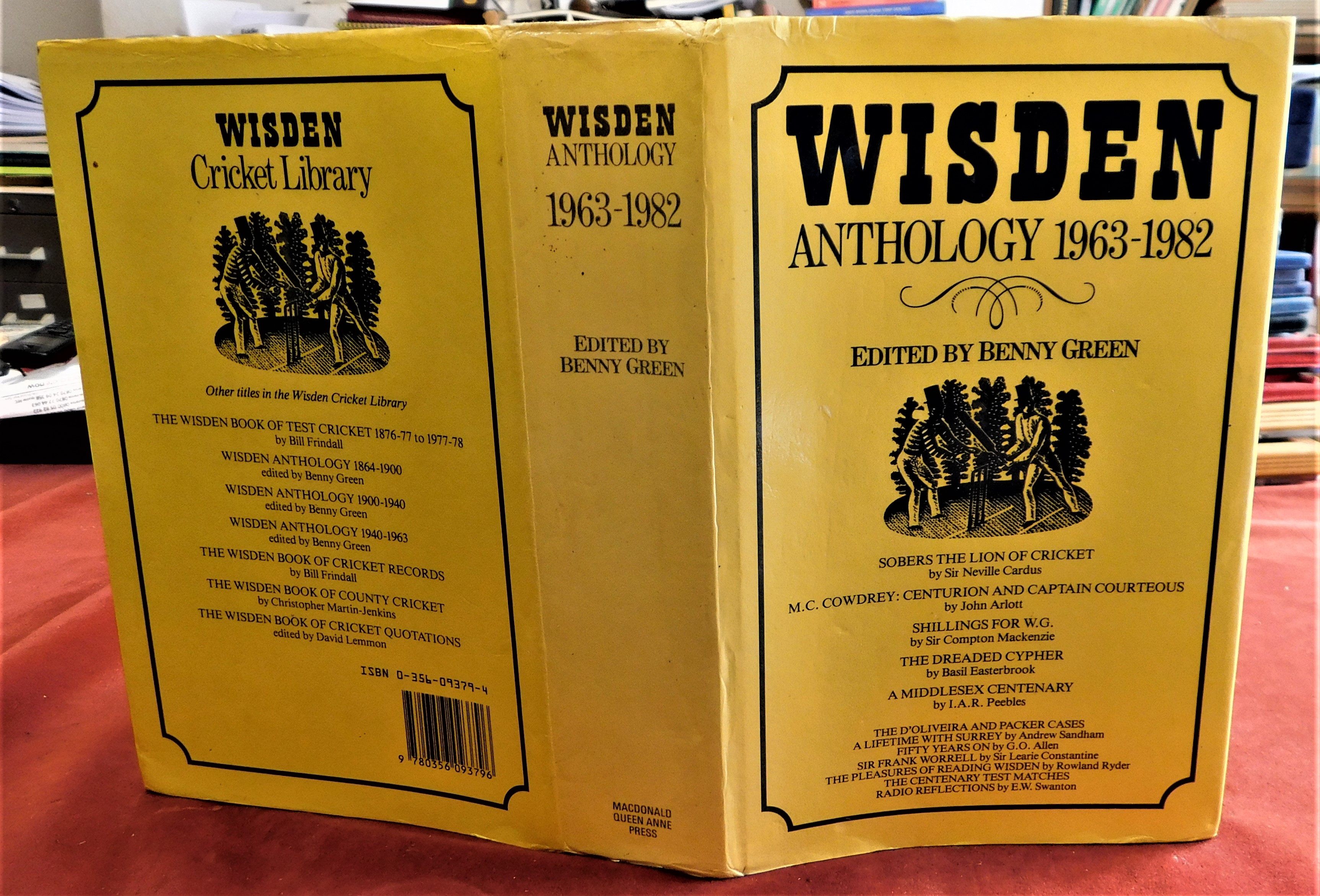 Wisden Anthology' 1963-1982 - Edited by Benny Green including - Sobers The Lion of Cricket M.C.