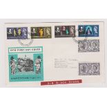 1965 Shakespeare Set on GPO FDC, Stratford FDI, scarce variety 2/6d deep black, scarce. Rare on FDC.