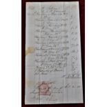 Price List 7th June 1866 - Sampson Grimwood - Price list of Thatching Jobs totalling £5 2s 10d -