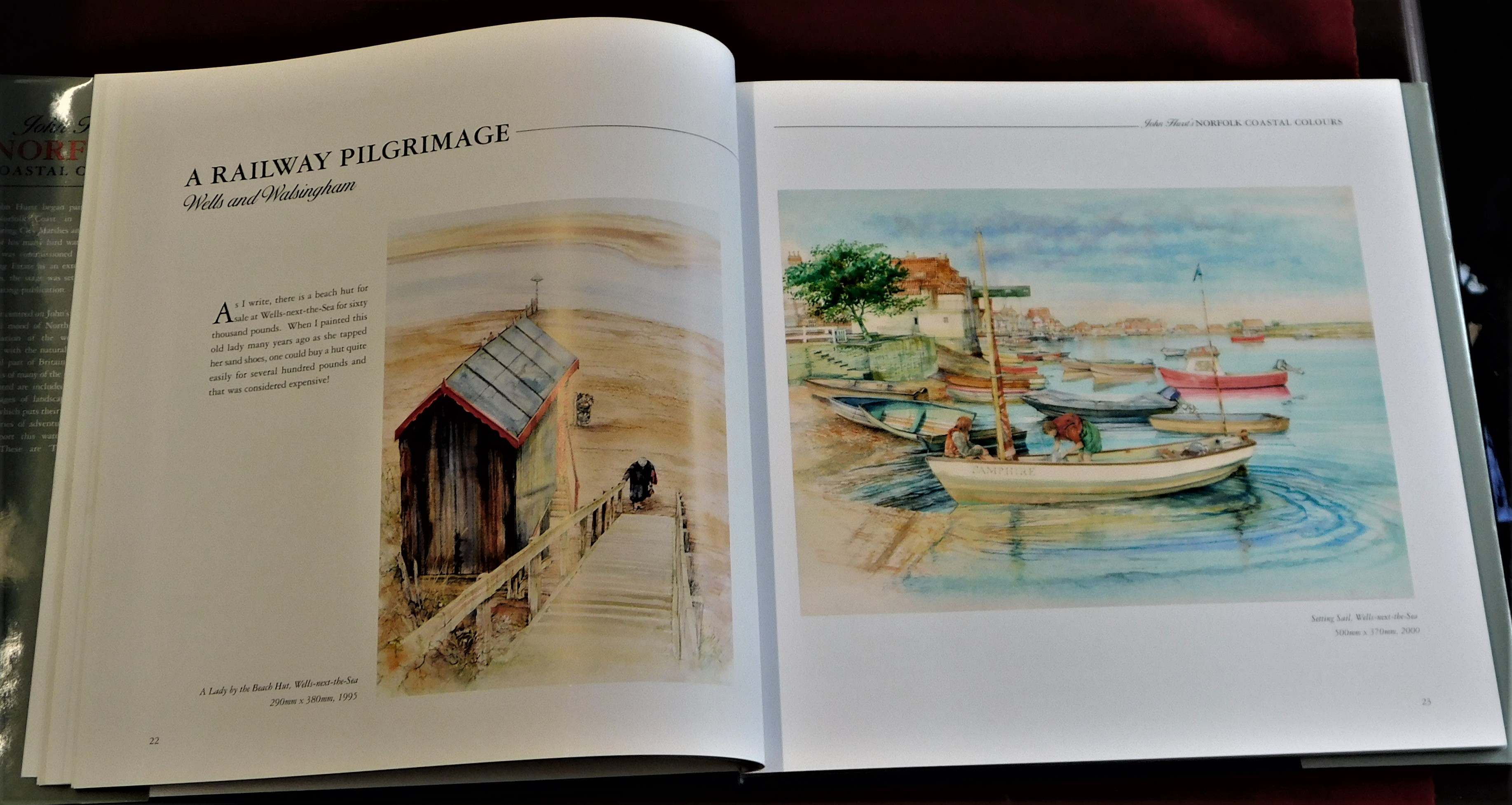 Book-Hurst - John - Norfolk Coastal Colours beautifully illustrated signed by John Hurst (in - Image 4 of 4