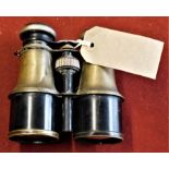 British Boer War era Brass Binoculars, not fractures to the lenses but in used condition needing the