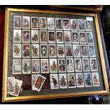 Framed Picture of Will's English Period Costumes - full set (50) very good condition BUYER COLLECT