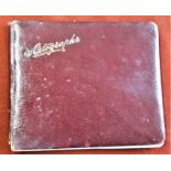 Autograph Book - with poems and photos and drawings early 1900's book in poor condition