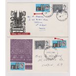 1966 - Westminster Abbey Set FDC (28 Feb '66) Amended by GPO in biro on 25 Feb '66; another FDD