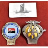 Car Badges - AA - and a Thames Barge Sailing club badge (car) - good condition