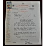 Letter 23rd Oct 1936 Simms Motor Units Ltd. Letter to Abbott & Co. (Newark) Ltd., with information