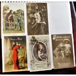 Birthday and Portrait postcards-(19 Total) very good condition