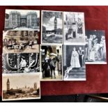 London-Scenic Views & Coronation Pictures Queen Elizabeth II-R.P and coloured good condition (8)