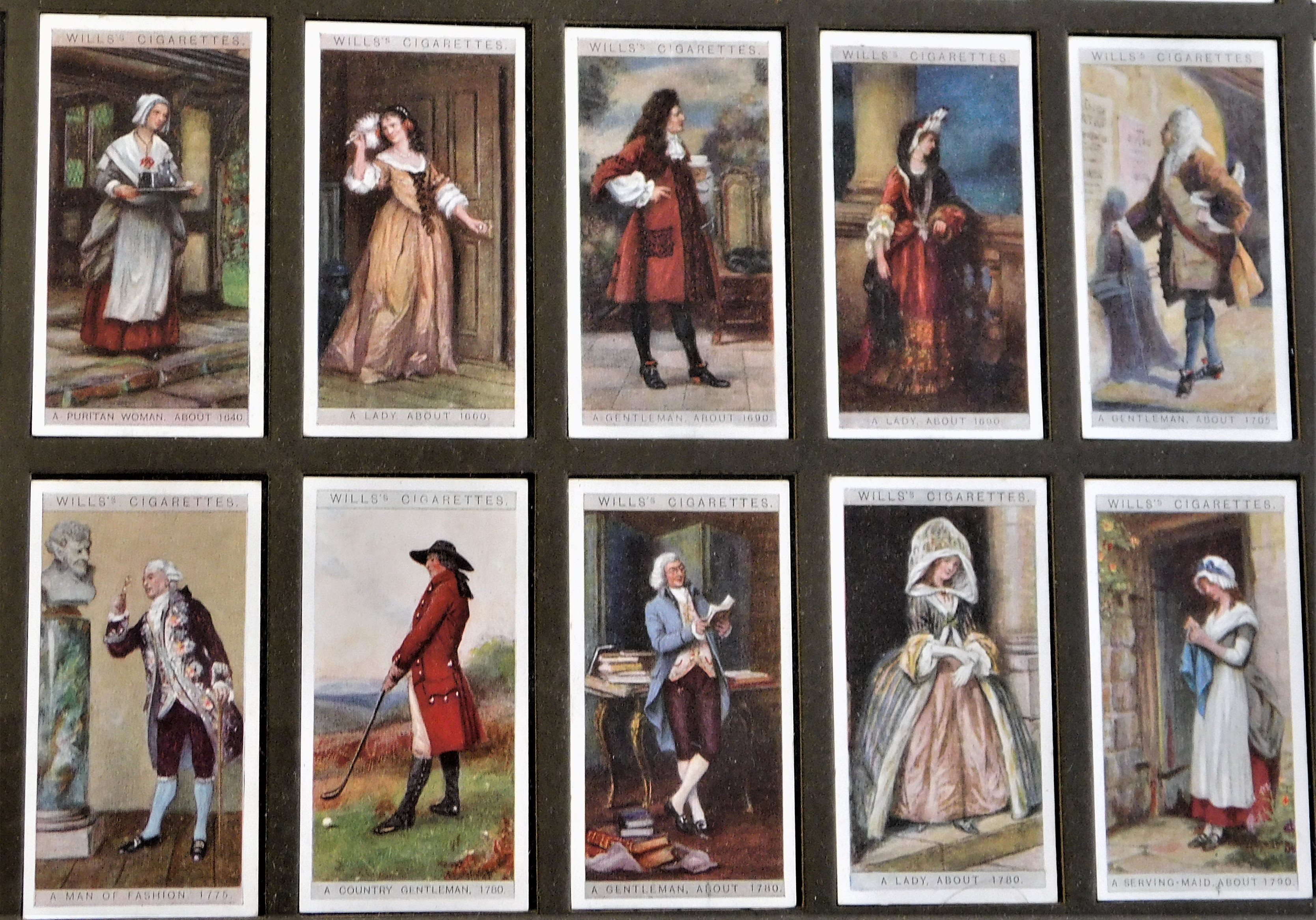 Framed Picture of Will's English Period Costumes - full set (50) very good condition BUYER COLLECT - Image 4 of 4