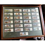 Framed Picture of Typhoo - Interesting Events in British History - full set (25) excellent condition