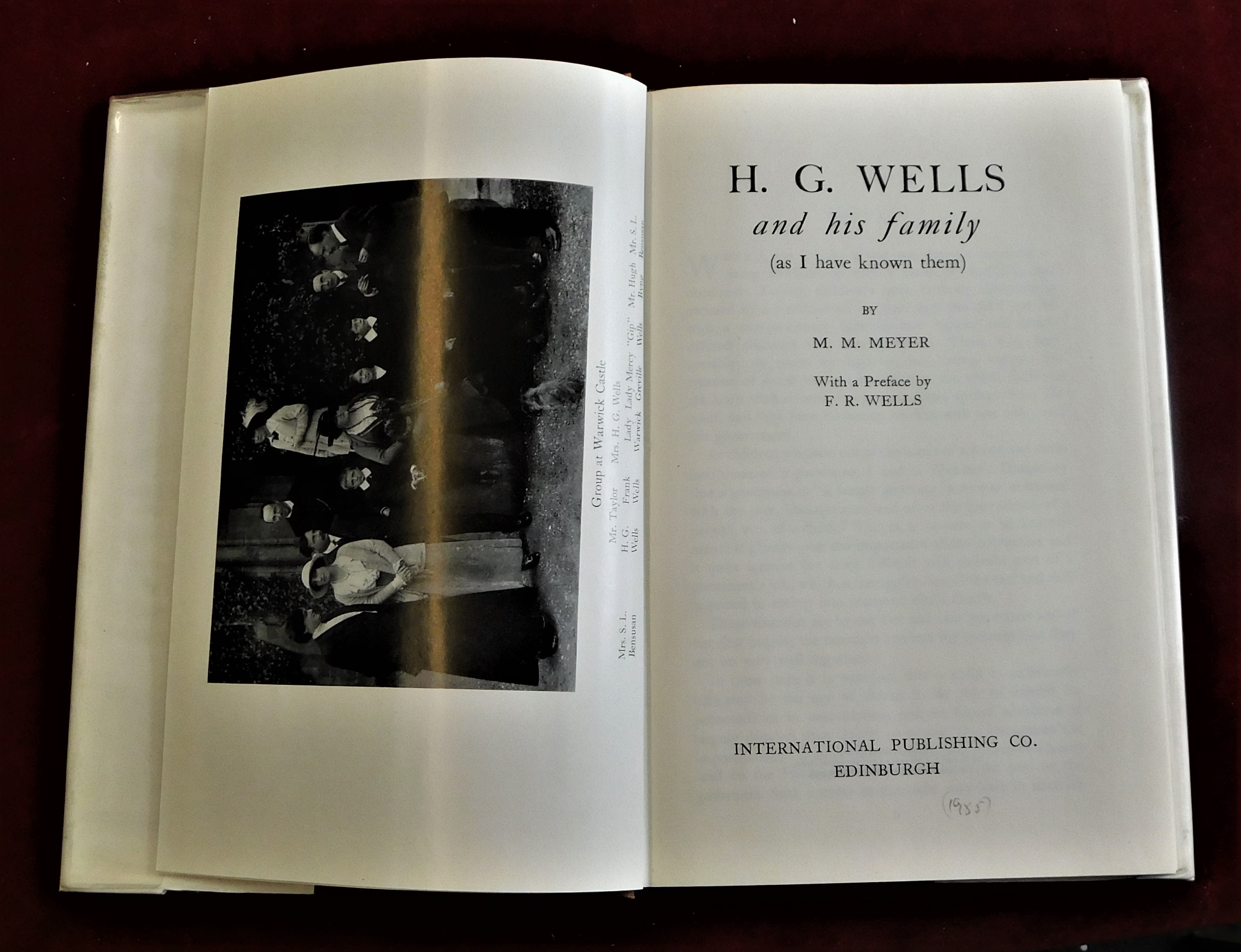 Meyer, M.M. - H.G. Wells and his Family - published 1955 - with dust cover - Image 4 of 4