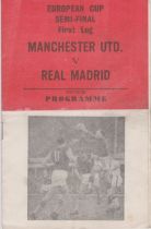 Pirate programme (8 page) printed by Nicholls of Battersea with unused match ticket for the European