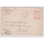 Great Britain 1940 Peal and Co., London, commercial envelope posted to Sir Lindros Leslie 1st East