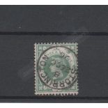 Great Britain 1882 - 1/- dull green, SG211, very fine used, Storrington circular date stamp