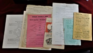 Non-League programmes from the 1940s and 1950s to include programmes from Crook Town, Dulwich,