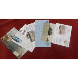 Royal Navy Fleet Auxiliary Covers (6) covers from 1993-2001 period showing images and details of