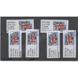 Great Britain 2015 - Post and Go-Union Flag f/u set of (6) inscribed The National Museum Royal
