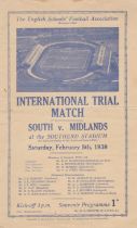Southend - South v Midlands Schools International Trial match at the Southend Stadium 5th February