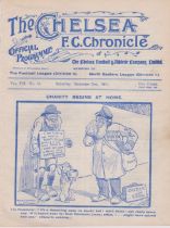 Chelsea v Glossop 2nd December 1911 Programme. Ex Bound volume. Good.
