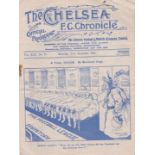 Chelsea v Middlesbrough 22nd December 1934 programme. Rusty staple with half times inserted. Not