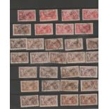 Great Britain 1913-14 - Seahorse to 10/- all printings, many DLR above average lot, some nice cds,