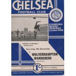Postponed Chelsea programmes - Two rare postponed programmes Chelsea v Wolves 9th December 1967