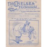 Chelsea v Blackpool 22nd April 1912 Programme. Ex Bound volume. Good.