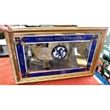 Chelsea Football Stamford Bridge, gilt framed mirror inscribed with European Cup Winners' Cup