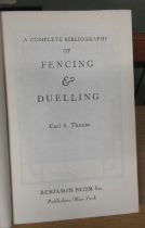 Fencing & Duelling - A Biography by Carl Thimm, hardback. Little wear