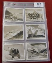 Cigarette Cards - set of John Player & Sons 'Mount Everest' (20) plus spares no.3 creased, other