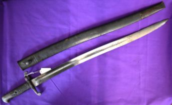 British 1856 Pattern Enfield Yataghan Sword Bayonet, these British and German made sword bayonets