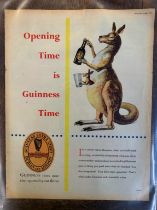 Advertising Poster ' Guinness' (Picture Post) 'Opening Time is Guinness Time' coloured picture