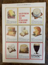 Advertising Poster - 'Guinness (Country Life) ' Guinness Guide To English Cheese' - coloured