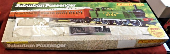 Hornby Suburban Passenger Electric Train Set R724. Missing bottom of box and parts.