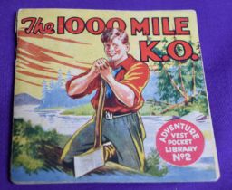 Pocket Library 1928 The 1000 K.O. - Adventure vest pocket Library No.2, very good condition.