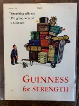 Advertising Poster 'Guinness' (The Sketch) ' Something Tells Me I'm Going To Need A Guinness'