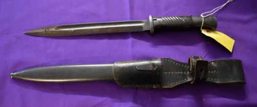 German WWII S84/98 (K98) Mauser bayonet, maker J.Sch. Herder, Solingen. Year of manufacture 1940