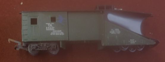 Tri-ang R138 TR Transcontinental Snow Plough Box Car. Unboxed.