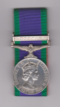 British General Service Medal 1962-2007 with 'Borneo' clasp to 23846072 GNR W.H.A. Atlas Royal