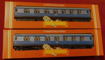 Hornby R422 LMS 1st Class Coach (Coronation Scot) (7). Mint in box.