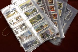 Cigarette cards - WA & AC Churchill - sets of Churchill cigarette cards including modern wonders,